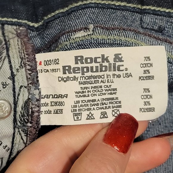 Rock & Republic Women's Bootcut Jeans Size: 27 - Picture 4 of 12